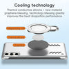 For Samsung Galaxy S25 5G Ice Sense Series Graphene Cooling MagSafe Holder Phone Case(Orange)
