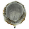 Orange White Fur Winter Outdoor Padded Adjustable Head Circumference Ski Hat Warm Ear Protected Cap Flight Hats