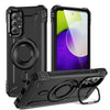 For Samsung Galaxy A52 5G / 4G / A52s 5G Lens Holder MagSafe Phone Case(Black)
