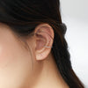 Sterling Silver Ear Bone Clip Simple Zircon Earrings