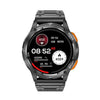 LEMFO AK59 1.43 inch AMLOED Round Screen Steel Strap Smart Watch(Black)