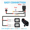 D0005 Off-road Vehicle 300W 2 in 1 Round Waterproof Switch Light Wiring Harness