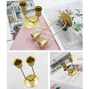 Small U Gold U-shaped Iron Candle Holder Home Dinner Romantic Candle Holder Ornament