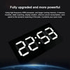Creative Wall Clock Alarm Clock Simple Remote Control Perpetual Calendar Electronic Clock US Plug, Style:Single-sided Remote Control(White Font)