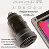 PD+QC Mini Transparent Super Fast Charge Car Cigarette Lighter Charger(Black)