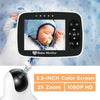 3.5" Wireless Video Baby Monitor with Night Vision, 2-Way Audio (US Plug)