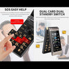 Dual-screen Flip Phone, 2.8 inch  + 2.4 inch, 5900mAh Battery, Support FM, SOS, GSM, Family Number, Big Keys, Dual SIM (Gold)