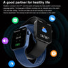 T500+MAX 1.69 inch HD Screen Smart Wristband, Support Bluetooth Calling/Heart Rate Monitoring (Blue)