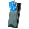 For Samsung Galaxy S25 Ultra 5G Denim Texture Leather Skin Phone Case with Card Slot(Green)