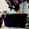 Autumn And Winter Women Pullover Sweater Christmas Tree Knit Sweater, Size: L(Dark Blue)