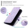 For Redmi K70 Ring Buckle Rhombic Leather Phone Case(Purple)