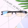 Anti Blu-ray Business Eye Glasses for Men Metal Frame Plain Glass Spectacles(Gun Frame)