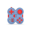 Decompression Handle Fidget Cube Dice Decompression Finger Sports Toy(Four-page Handle - Gray Red)