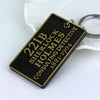 Detective Sherlock 221B Key Chain Car Key Ring Multi-functional Tool Key Holder Key Chains Rings Holder Pendant &#160;Auto Parts(Gold)