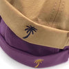 A36 Cartoon Coconut Tree Pattern Retro Hip Hop Without Eaves Sailor Hat Landlord Hat Skullcap, Size:One Size(Pink)