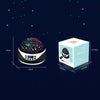 LED Starry Sky Light USB Remote Control Rotating Music Projector Lamp Romantic Starry Night Light(Black)