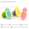 Pineapple Silicone Teether Babies Teething Pendant Nursing Soft Silicone Safe Toys for Soothe Teething Baby(Yellow)