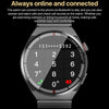 1.3 inch Leather Band IP68 Waterproof Smart Watch Support Bluetooth Call(Black)