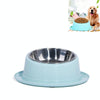 Non-Slip Stainless Steel Cat & Dog Bowl, Blue