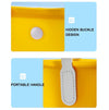 PVC Travel Cosmetic Bag Waterproof Toiletry Bag Hand Bag(Yellow)