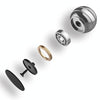 Fully Disassembled Rotating Tabletop Ball Decompression Gyroscope Tabletop Toy, Specification:Diameter 55mm(Silver)