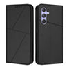 For Samsung Galaxy A54 5G Strong Magnetic Frosted Flip Leather Phone Case(Black)