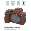 For Sony ILCE7RM5 / A7R5 Litchi Texture Soft Silicone Protective Case(Coffee)