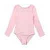 Girls Spring and Summer Long-sleeved Cotton Dance Training Clothing Set, Size:140CM(Black)