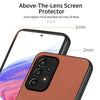 For Samsung Galaxy A53 5G Twill Fabric Leather Skin Back Phone Case(Brown)