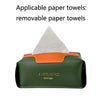 SJM0041 Car PU Paper Tissue Box Hotel Napkin Paper Box Toilet Paper Box(Aqua Green)