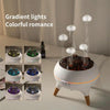 Dynamic Multi-Spray Aromatherapy Diffuser With Colorful Lights Remote Control Humidifier EU Plug(V80 Spit Circle Upgrade Model)