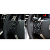 Car Carbon Fiber Steering Wheel Button Decorative Sticker for Lexus IS250 NX200 200t 300h 2013-2020, B Style