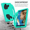 For Samsung Galaxy Tab A8 10.5 2021 X200 / X205 Thumb Bracket EVA Shockproof Tablet Case(Glacier Green)