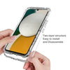 For Samsung Galaxy A34 5G Shockproof Clear Gradient PC + TPU Phone Case(Transparent)