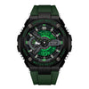 SANDA 3170 Men Luminous Waterproof Sports Watch(Black Green)