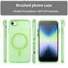 For iPhone SE 2022 / 2020 / 8 MagSafe Frosted Translucent TPU + PC Full Coverage Phone Case(Green)