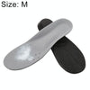 1 Pair PU Breathable Soft Sports Shock-absorbing Insole Sweat-absorbent Foot Pad Elastic Shoe Insert, Size: M(6-9 Yards)(Black)