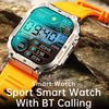 K57 Pro 1.96 Inch Bluetooth Call Music Weather Display Waterproof Smart Watch, Color: Black Steel