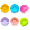 Silicone Sound Wave Vibration Massage Cleansing Bristles Pore Cleaning Beauty Brush, Colour: Blue