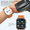 ZGA W04 2.03 inch Screen Seconds Hand BT Call Smart Watch, Support Health Monitor / AI Voice Assistant / SOS(Orange)