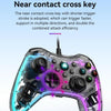 S03 Glare Transparent Wired Gamepad for Nintendo Switch/Sony PS/Computer(White)