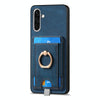 For Samsung Galaxy A36 Retro Splitable Magnetic Card Bag Leather Phone Case(Blue)
