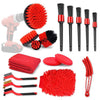 18 PCS / Set Car Wash Cleaning Brush Waterproof Car Wash Gloves