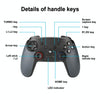 Bluetooth Wireless Gamepad  Built-In Dual Motors With TURBO Function Suitable For Switch Pro(Black)
