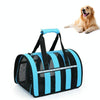 Foldable Pet Carrier Bag, Breathable Mesh, Large (Blue) - 8kg Capacity