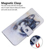 For Realme 13+ Global Coloured Drawing Flip Leather Phone Case(White Wolf)