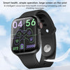 ZGA W01 1.86 inch Screen Seconds Hand BT Call Smart Watch, Support Heart Rate / AI Voice Assistant / Sedentary Reminder(Black)