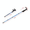 Aotu AT7555 108cm Outdoor Camping Aluminum Alloy T Handle Lock 4 Alpenstock(Purple)