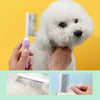 Pet Grooming Comb - Two-Sided Deshedding & Detangling Tool (Pink)