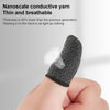 1 Pair Carbon Fiber Touchscreen Anti-slip Anti-sweat Gaming Finger Cover for Thumb / Index Finger (Grey)